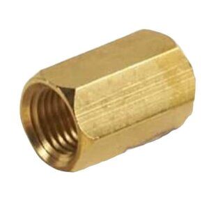 Hitachi 115172 Brass Coupling with 1/4 In NPT Male and 1/4" Out NPT Female"